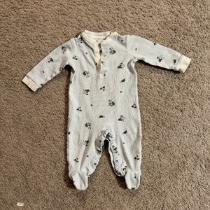 POLO Doggy Striped Footie Pajamas, SIZE 9mos
